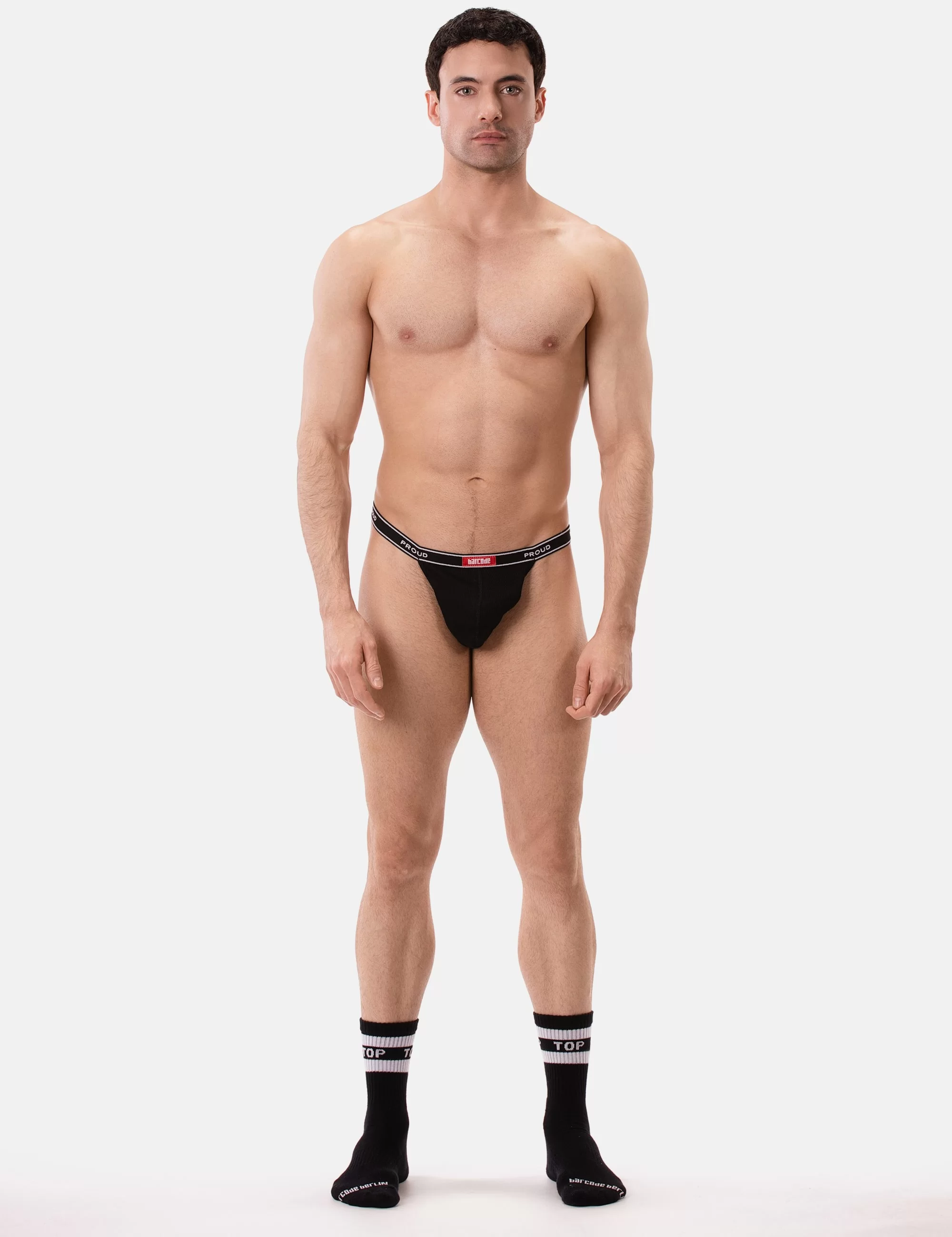 Rib Thong Proud B - Black