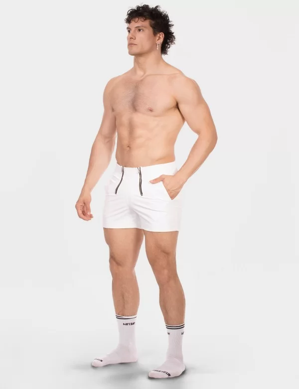 Zipper Short Doraf - White