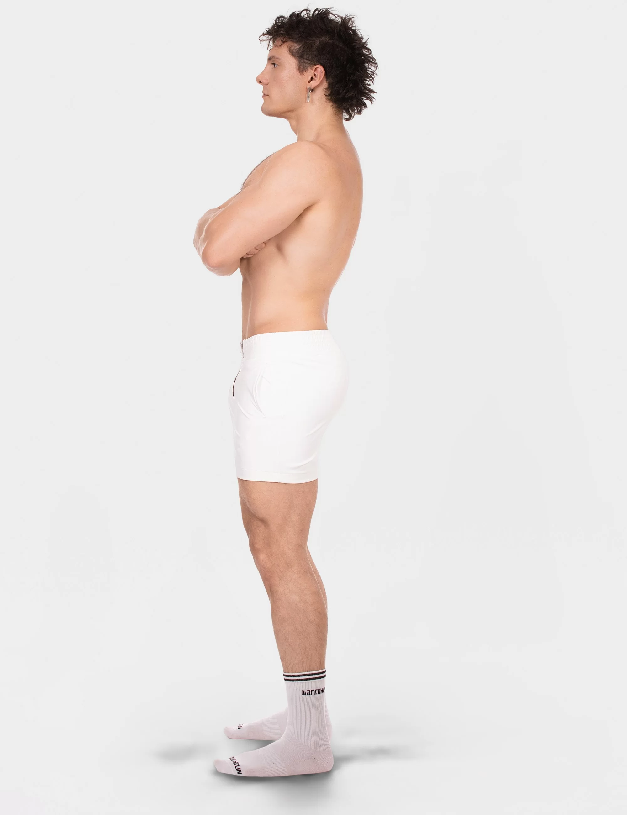 Zipper Short Doraf - White