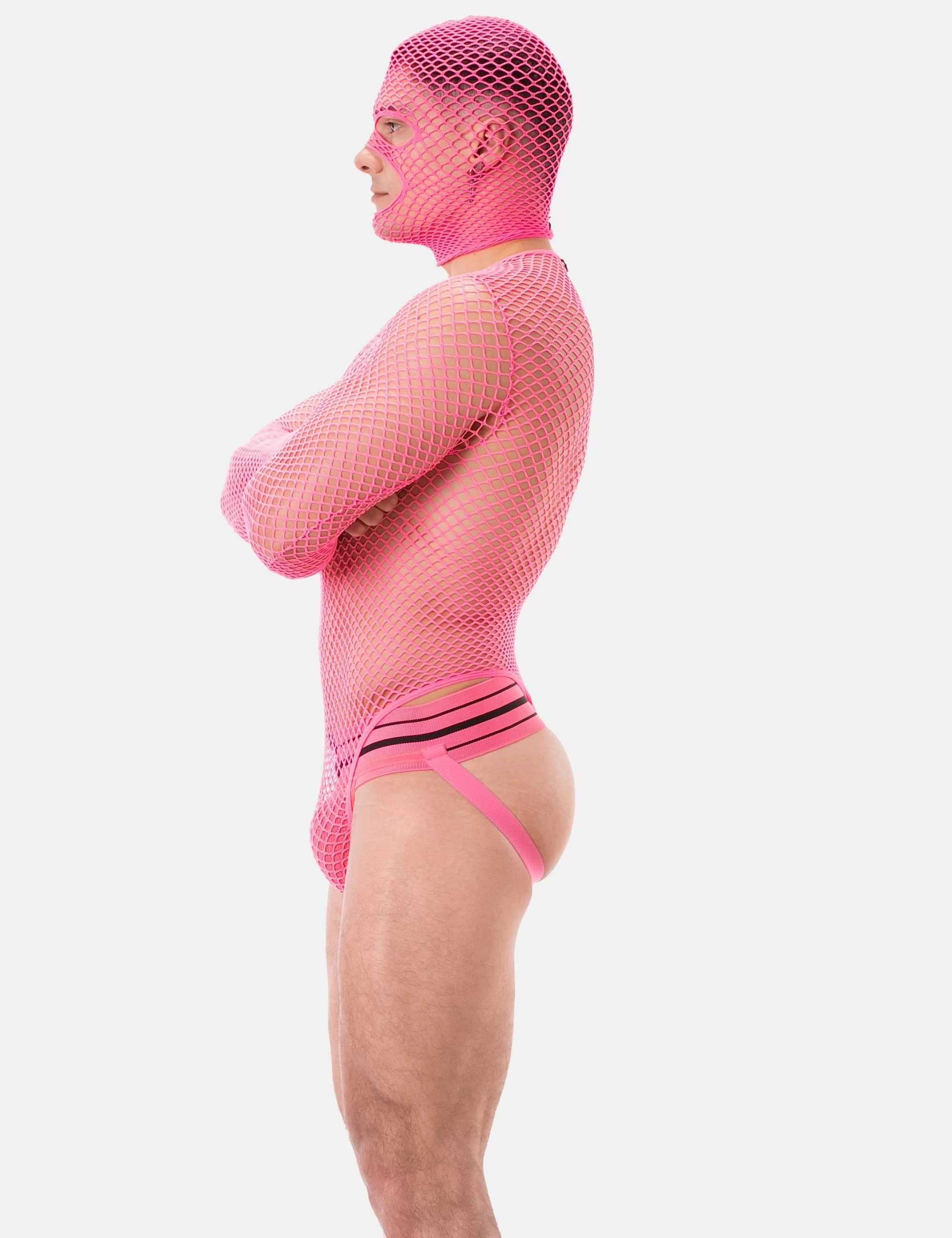 Fishnet Mask Sicily - Neonpink