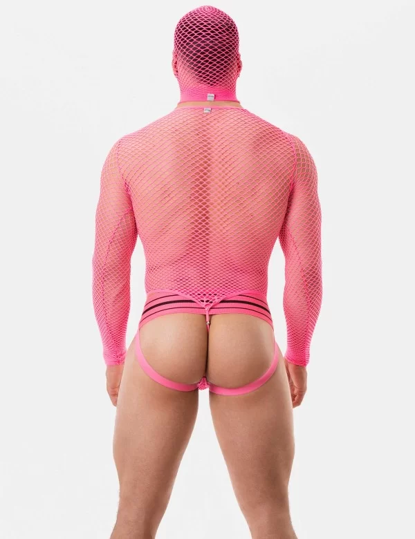 Fishnet Mask Sicily - Neonpink