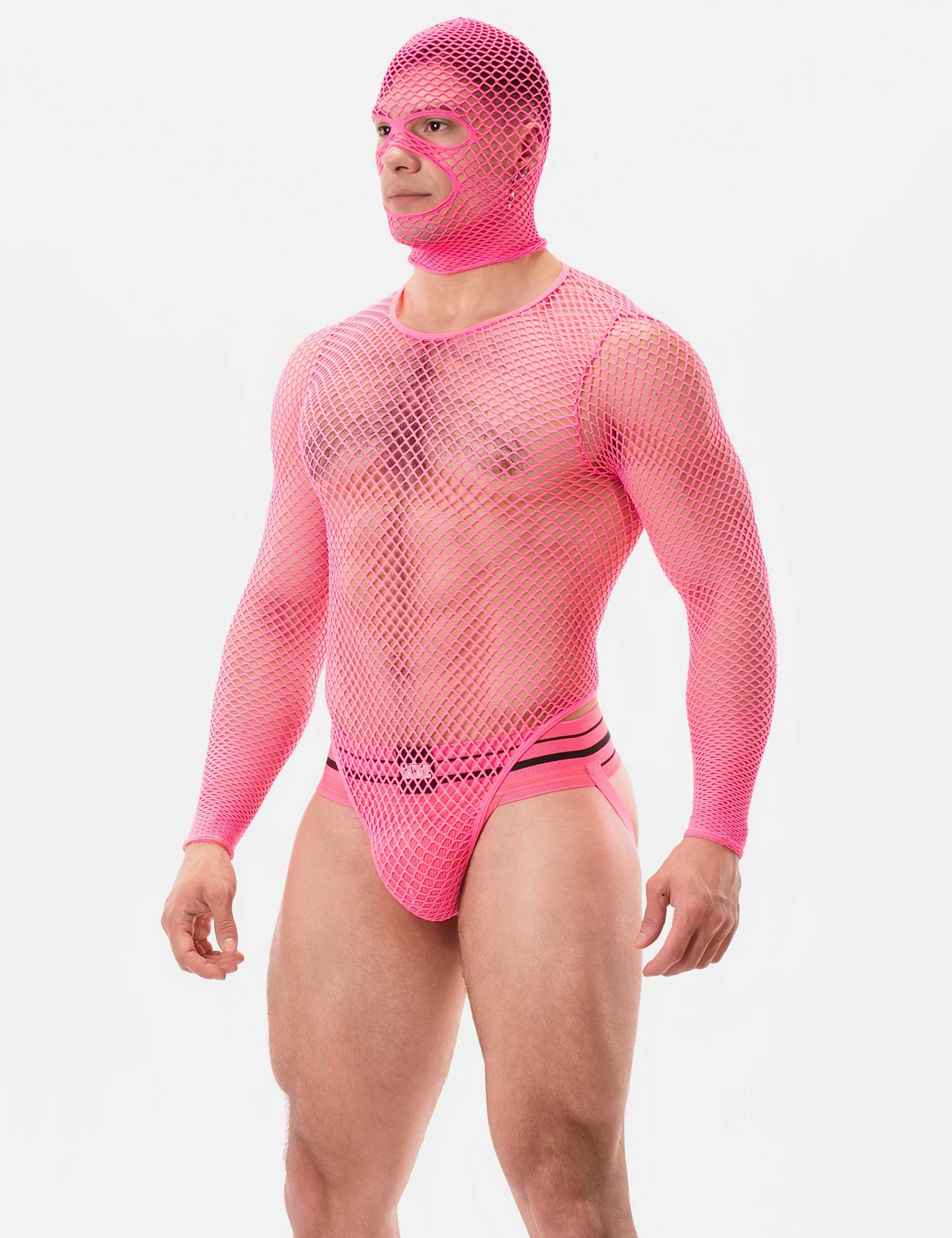 Fishnet Mask Sicily - Neonpink