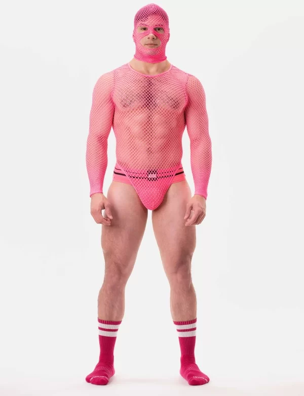 Fishnet Mask Sicily - Neonpink