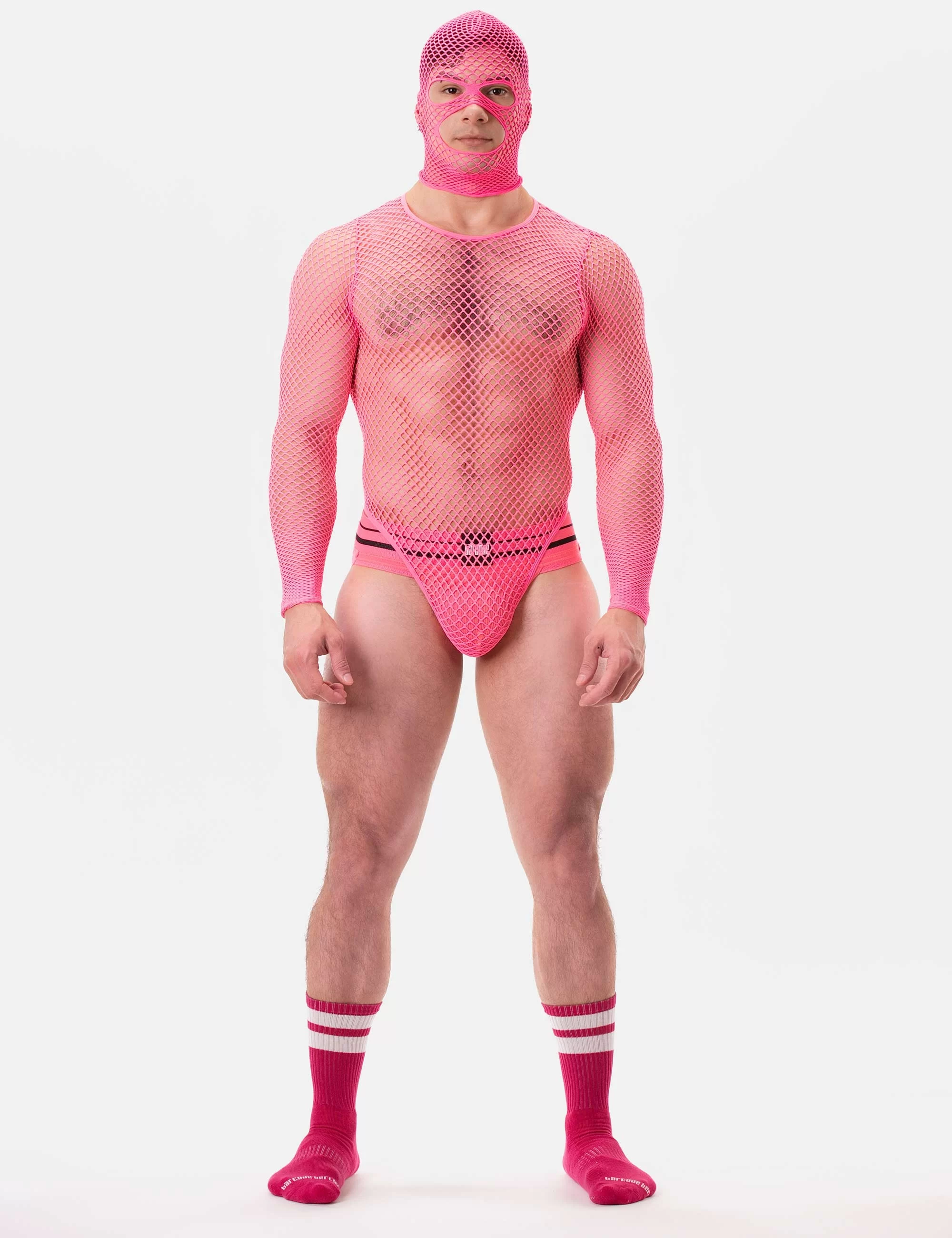 Fishnet Mask Sicily - Neonpink