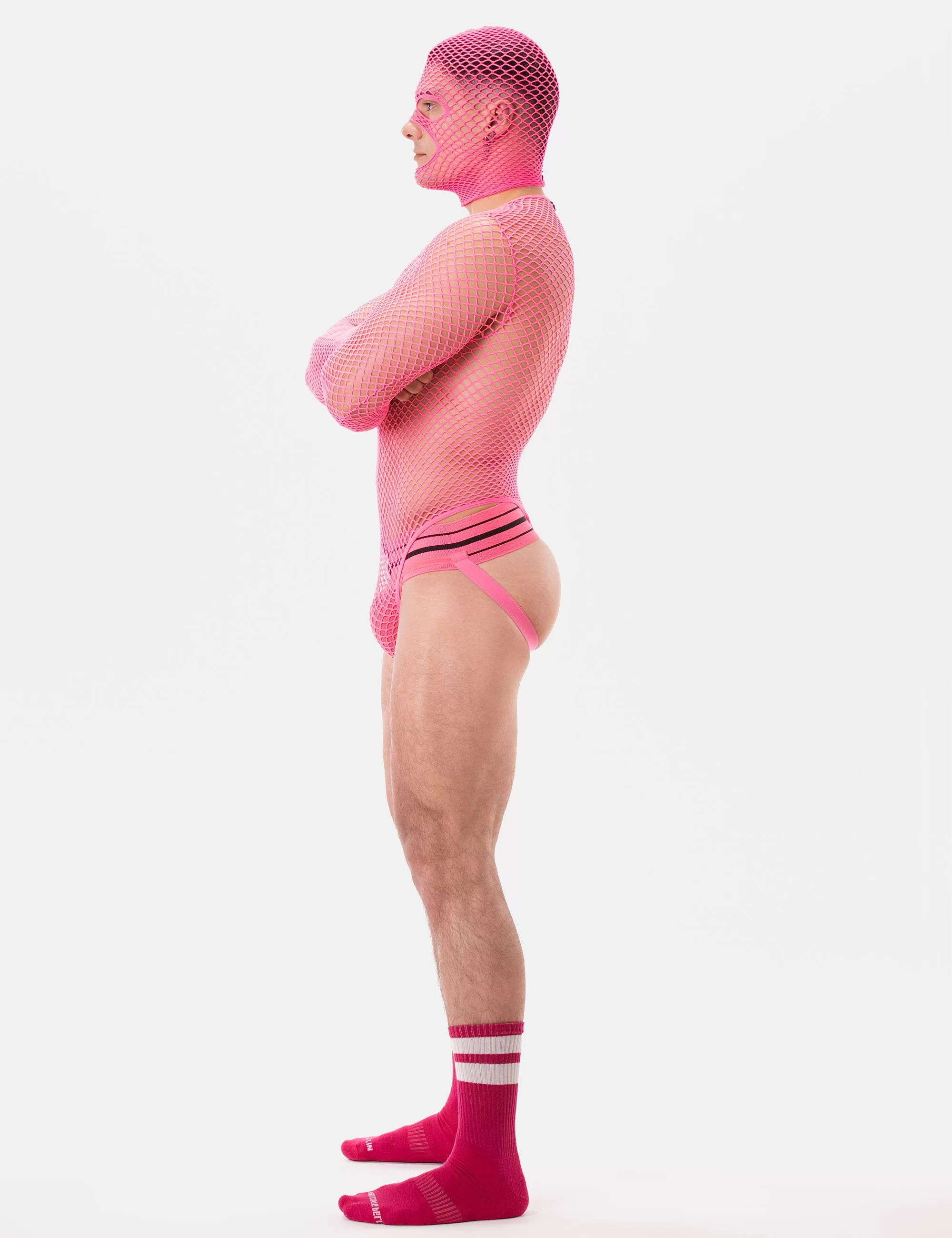 Fishnet Mask Sicily - Neonpink