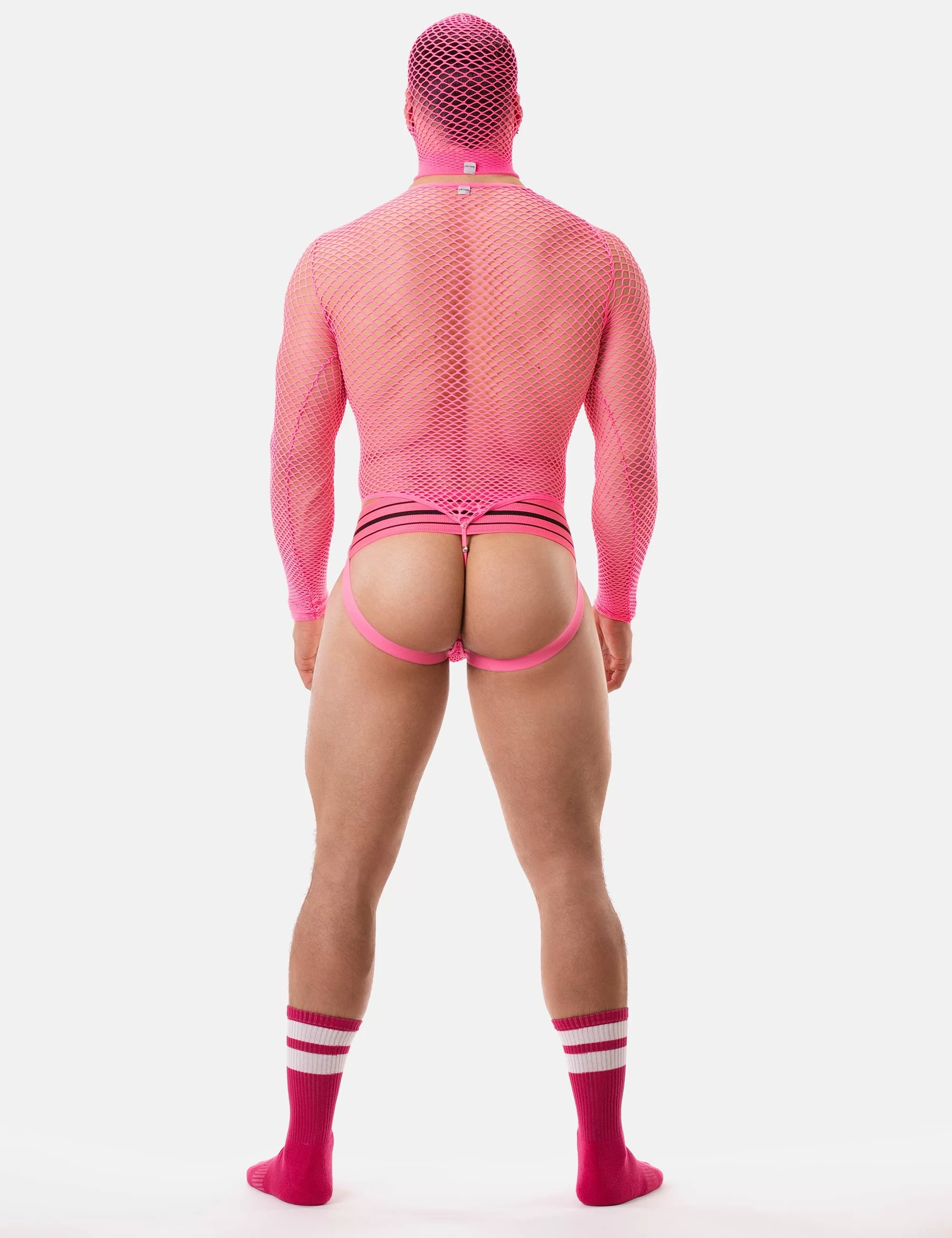 Fishnet Mask Sicily - Neonpink