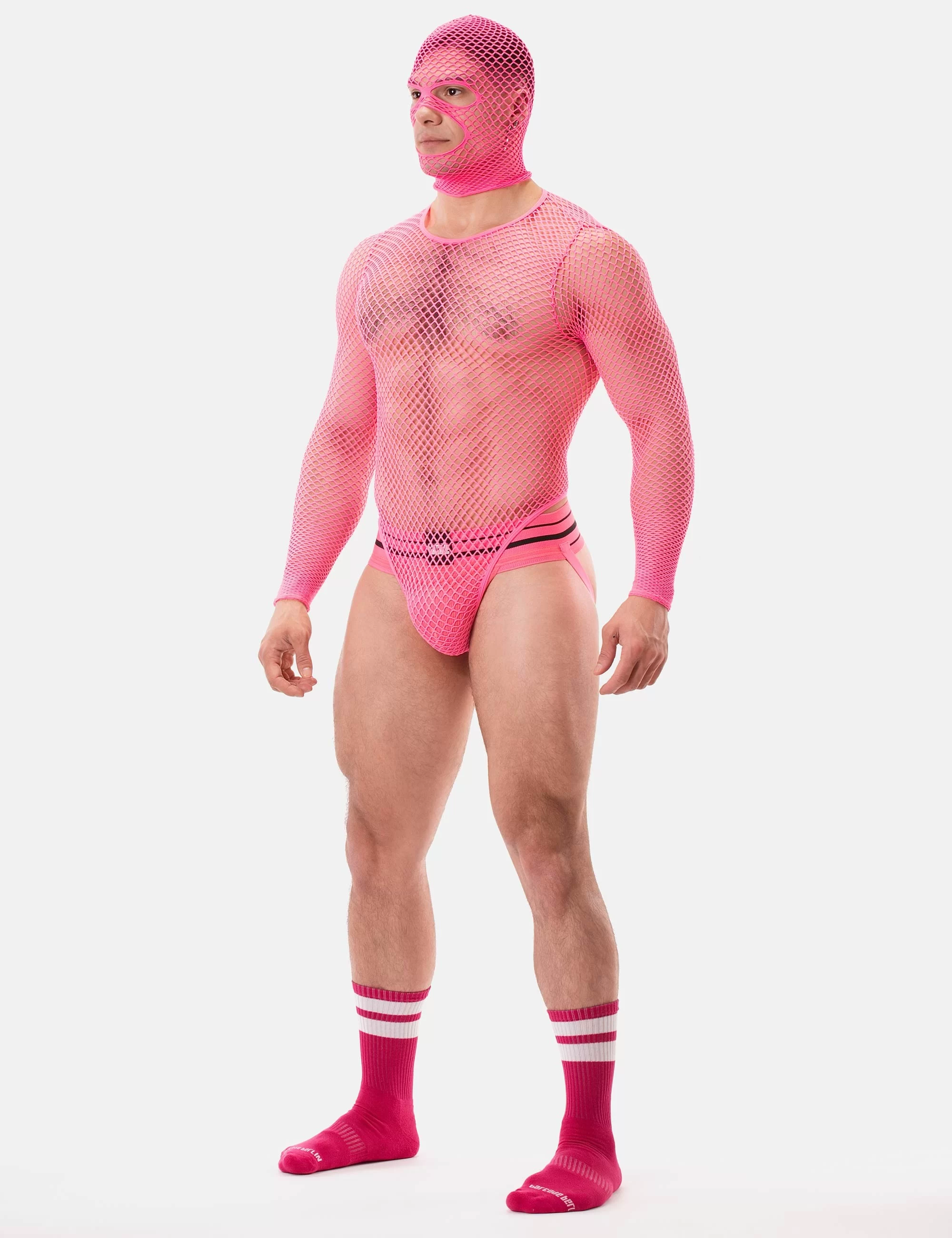 Fishnet Mask Sicily - Neonpink