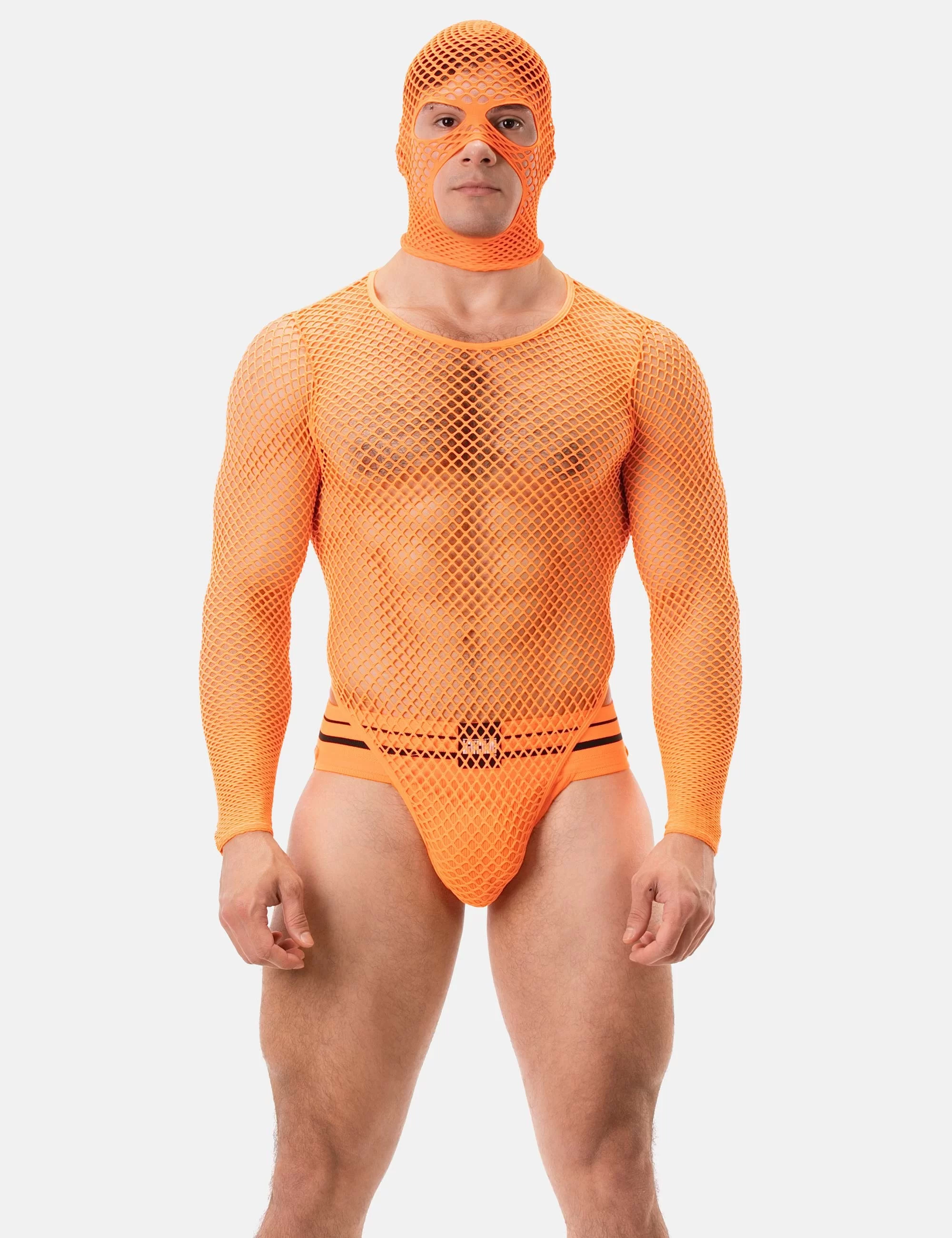 Fishnet Mask Sicily - Neonorange