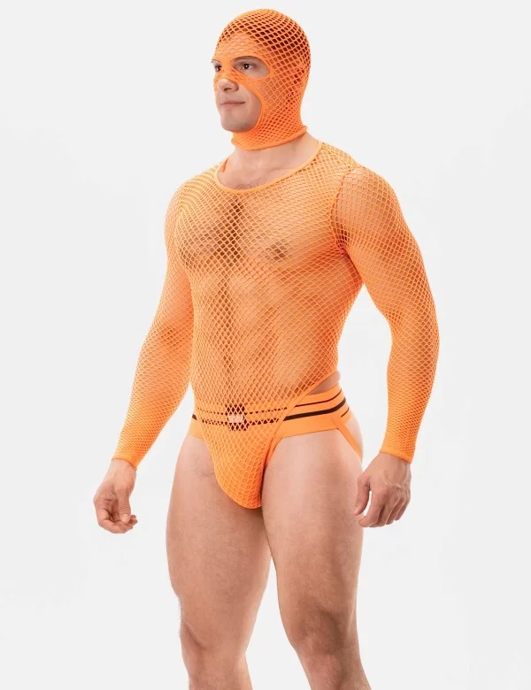 Fishnet Mask Sicily - Neonorange