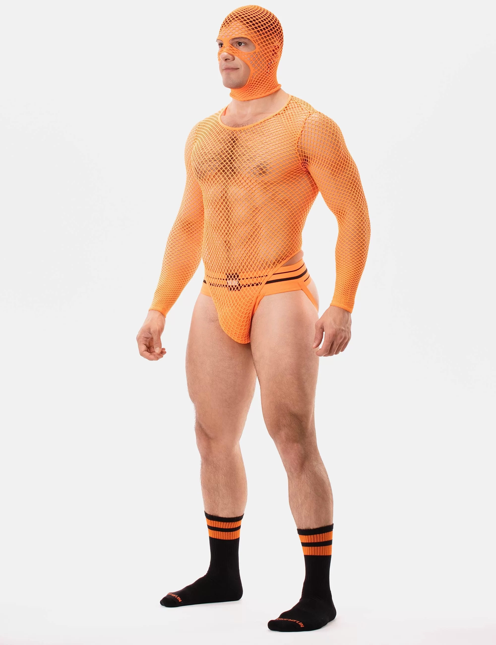 Fishnet Mask Sicily - Neonorange