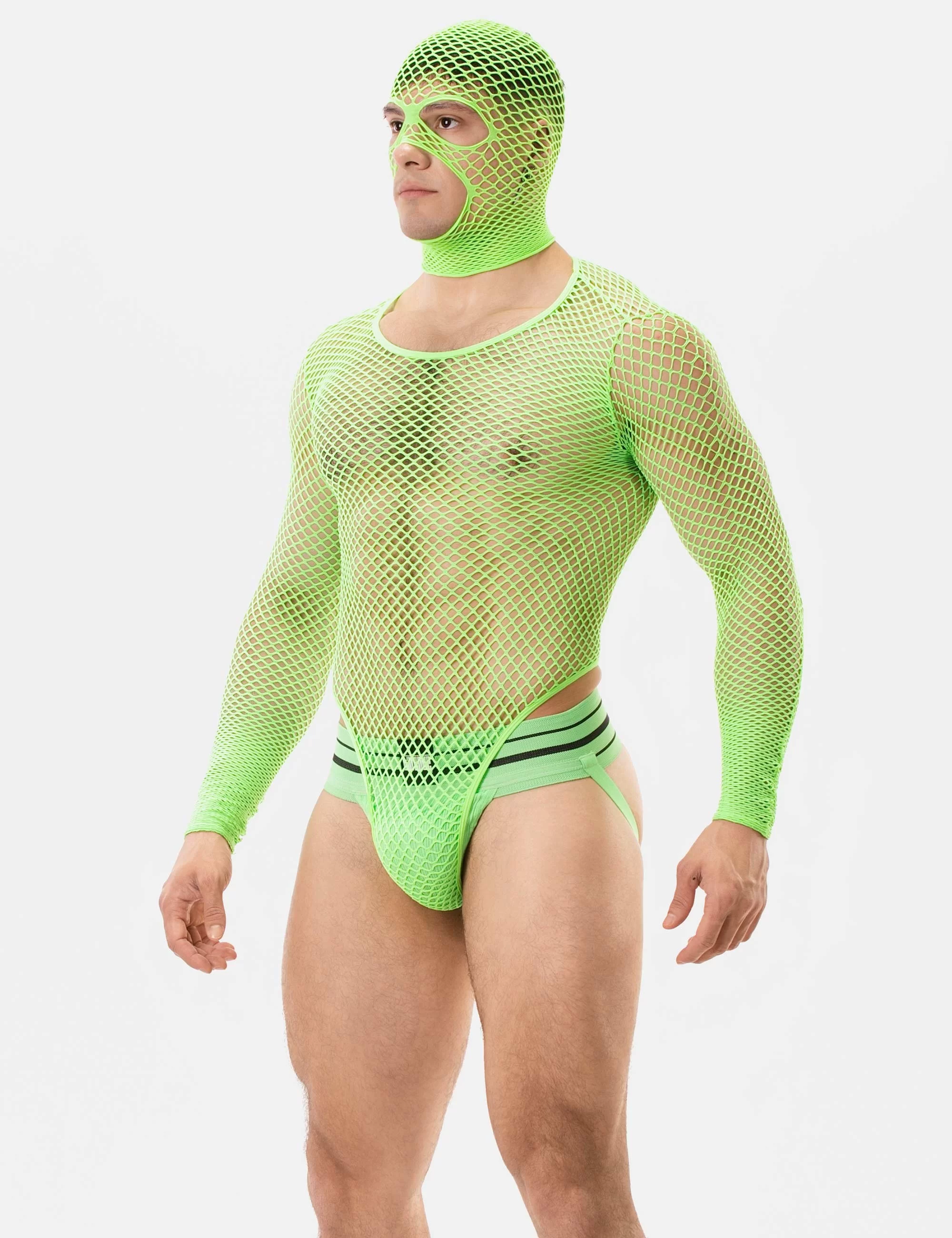 Fishnet Mask Sicily - Neongreen