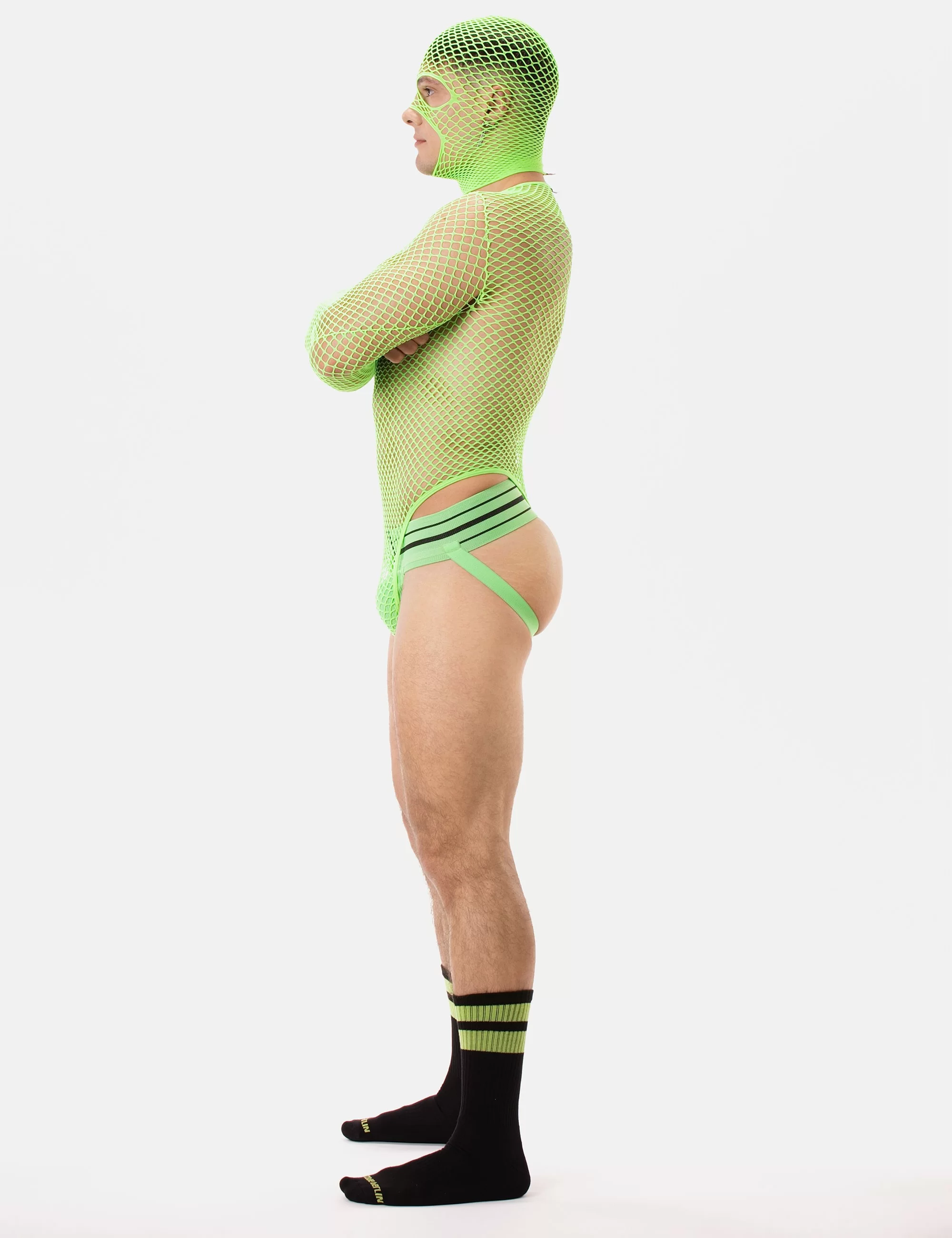 Fishnet Mask Sicily - Neongreen