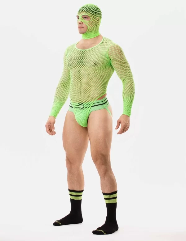 Fishnet Mask Sicily - Neongreen