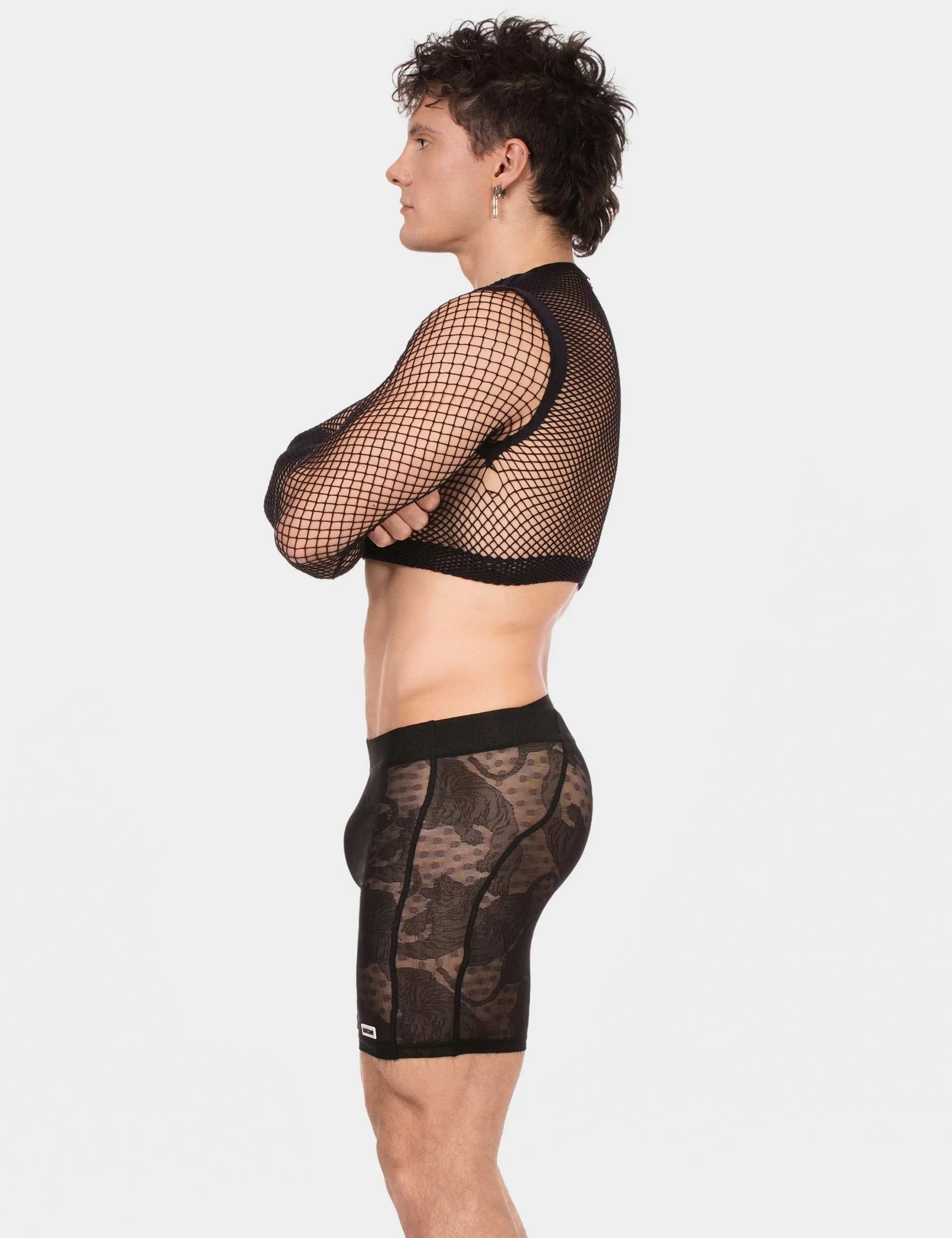 Fishnet Crop Florence - Black