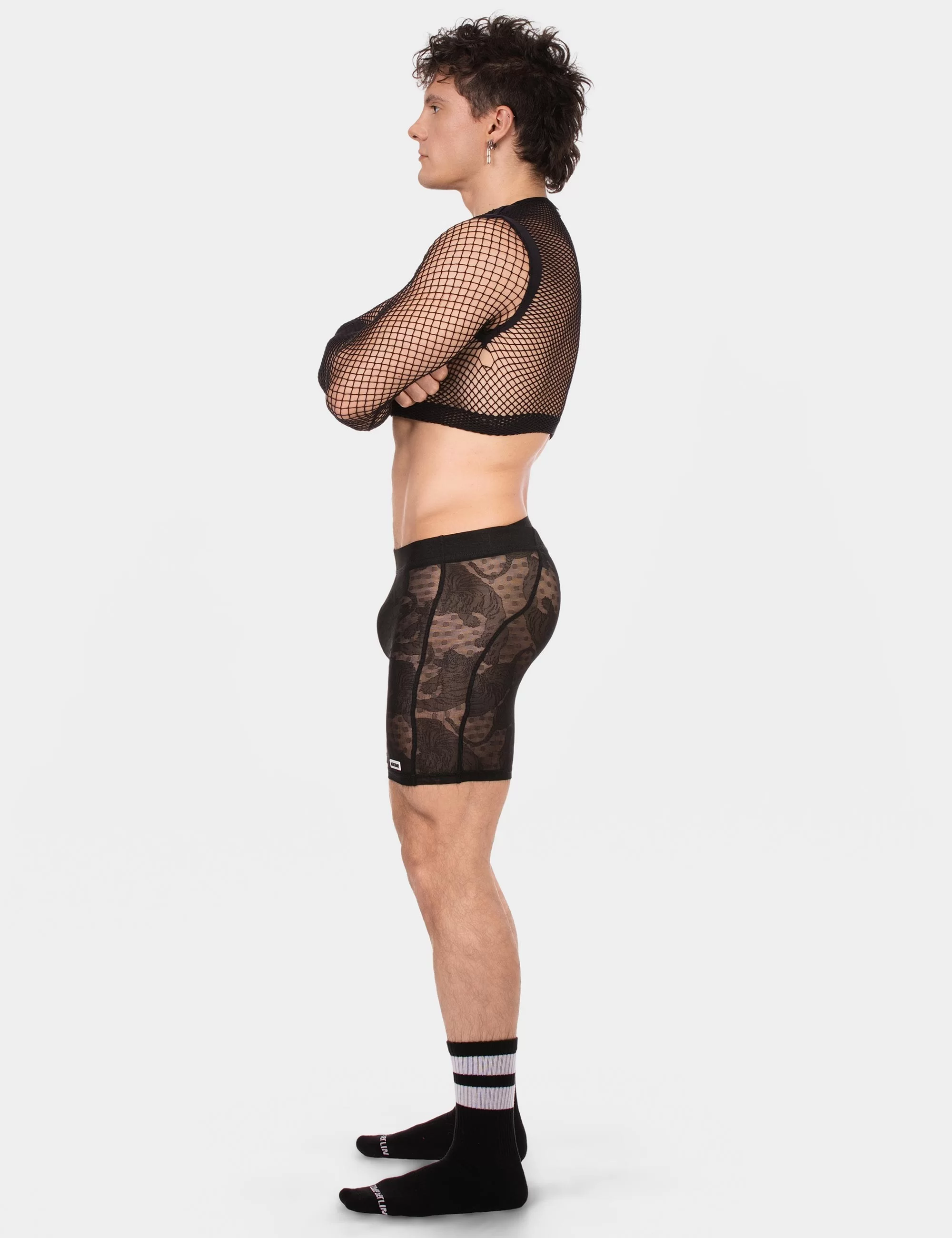 Fishnet Crop Florence - Black