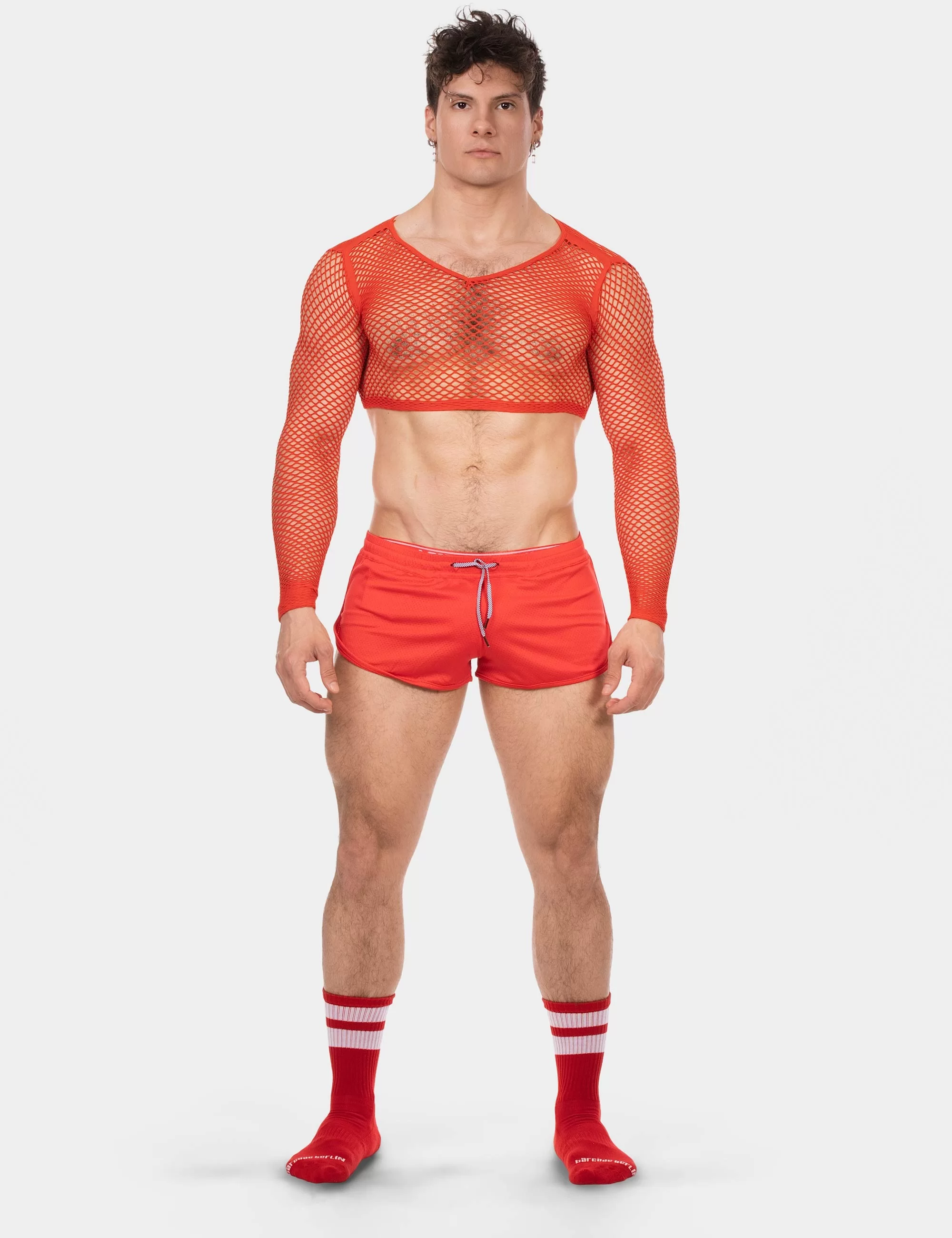 Fishnet Crop Florence - Red