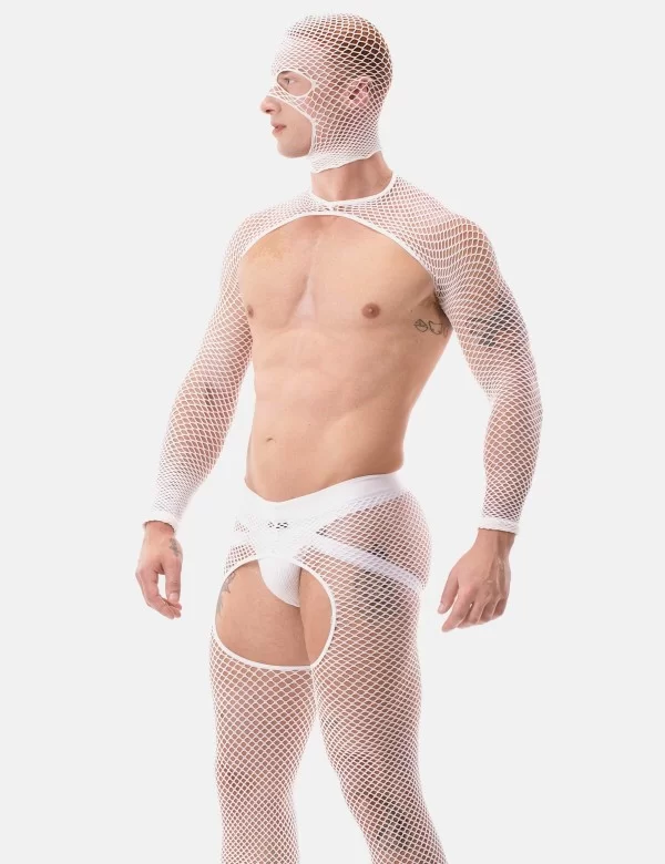 Fishnet Leggings Cacci - White