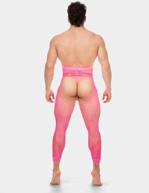 Fishnet Leggings Cacci - Neonpink