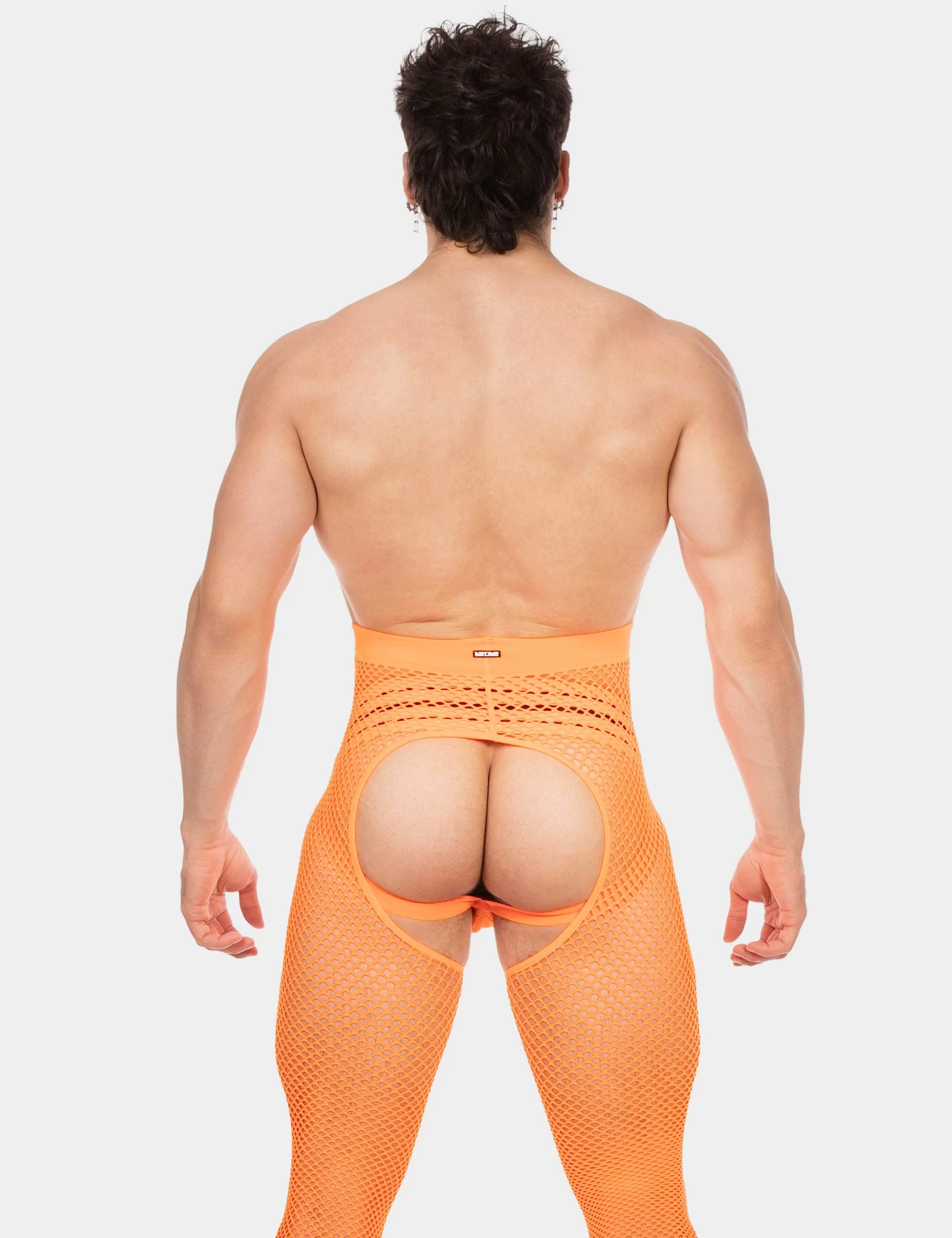Fishnet Leggings Cacci - Neonorange