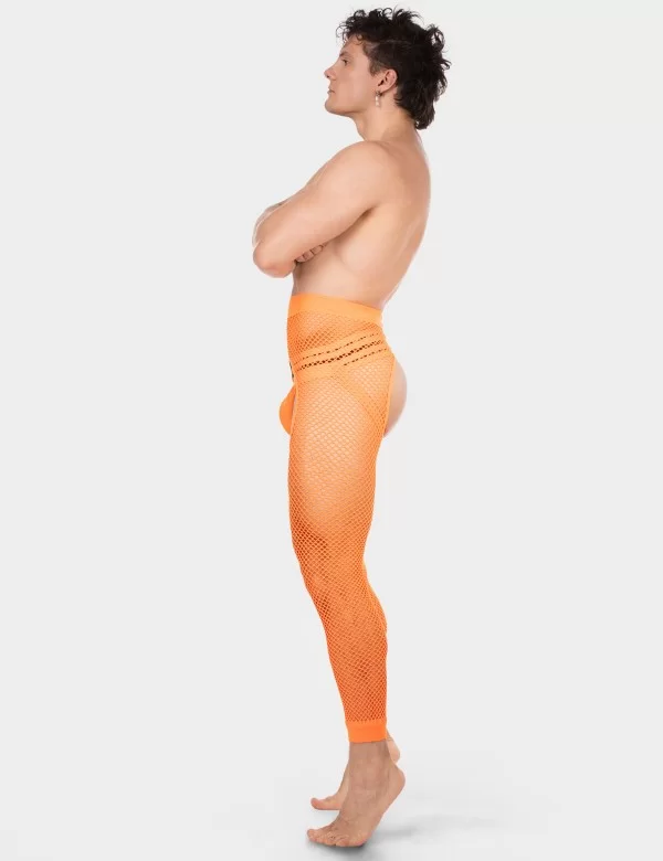 Fishnet Leggings Cacci - Neonorange