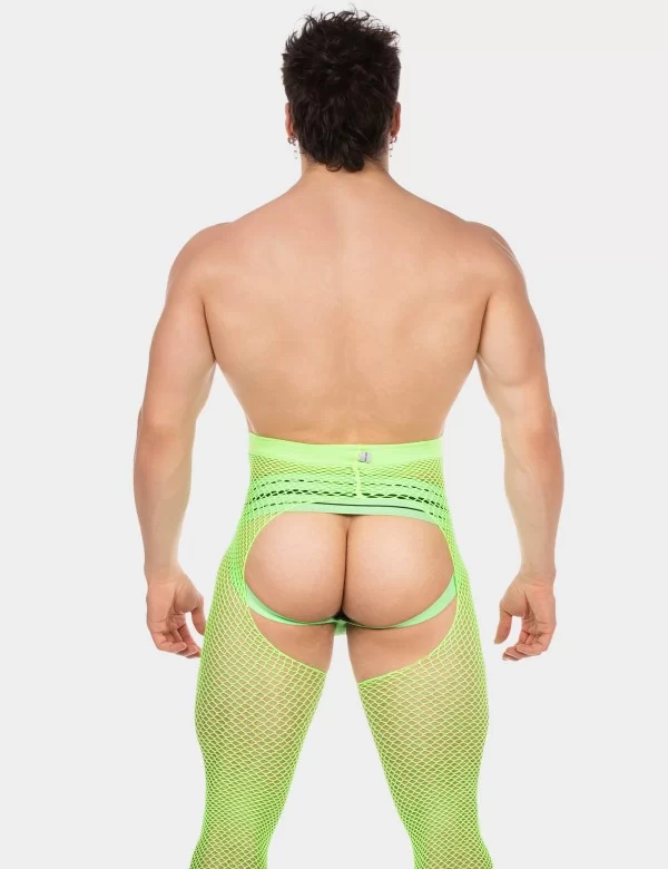 Fishnet Leggings Cacci - Neongreen