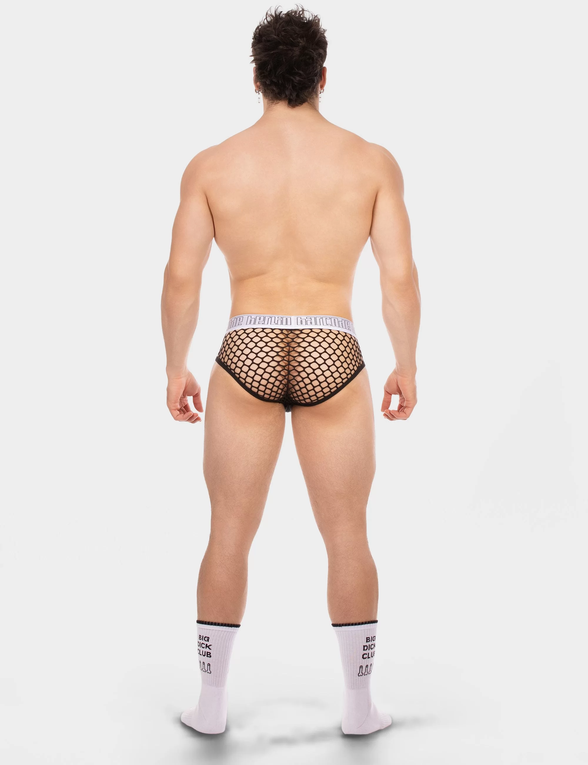 Mesh Brief Nursu - White-Black