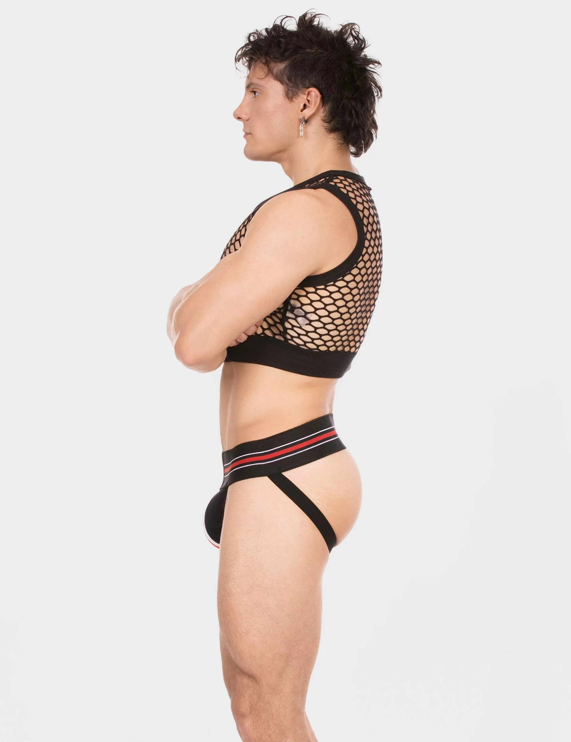 Mesh Crop Arman - Black
