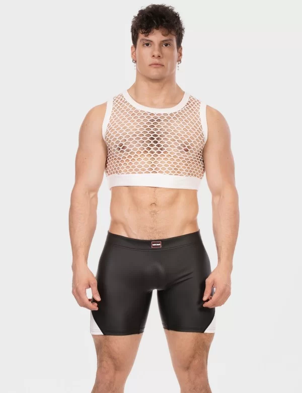 Mesh Crop Arman - White