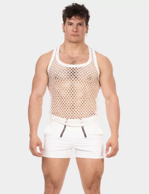 Mesh Tank Top Daniya - White