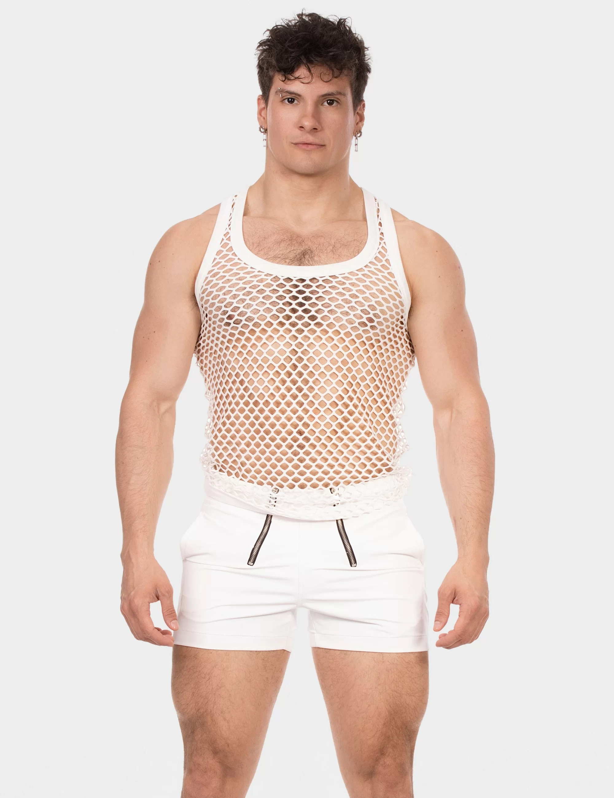 Mesh Tank Top Daniya - White