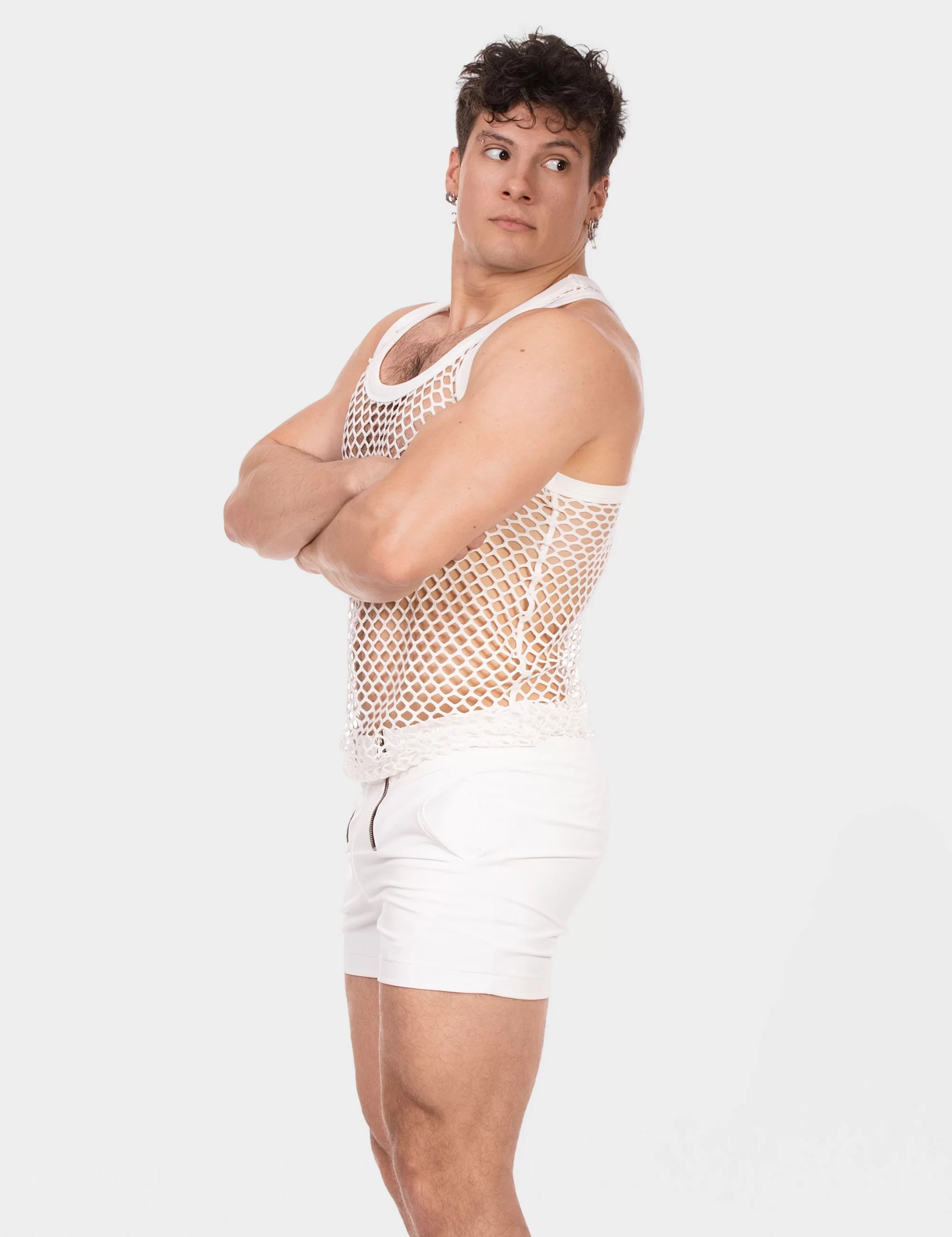 Mesh Tank Top Daniya - White