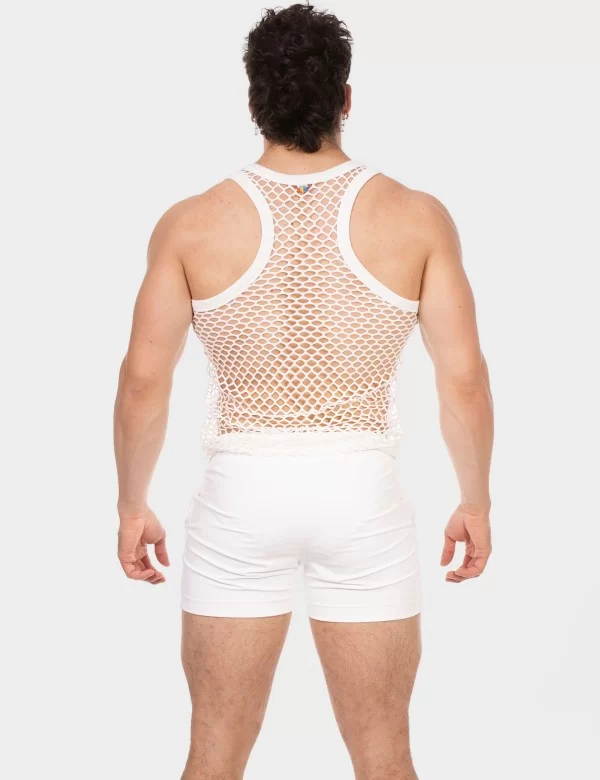 Mesh Tank Top Daniya - White