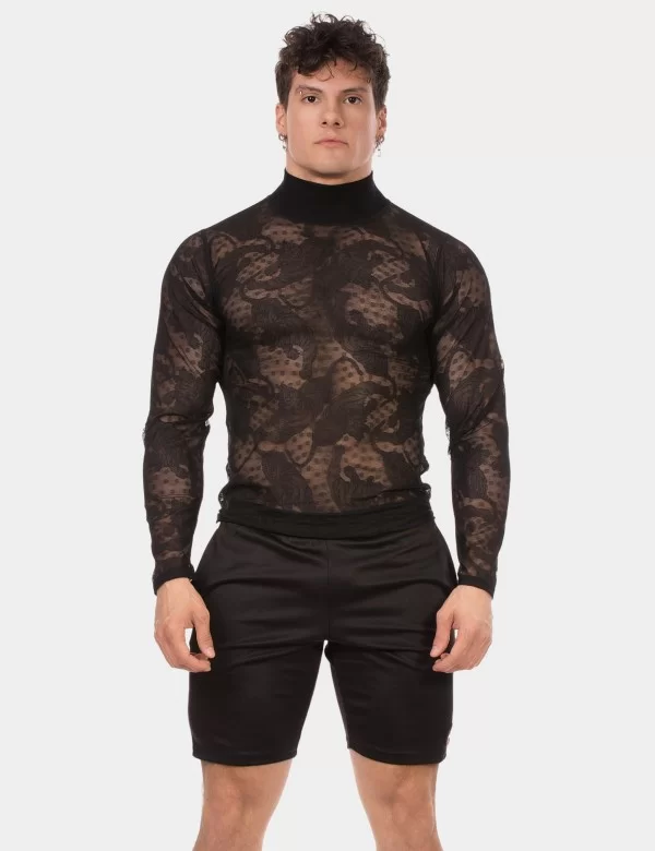 Turtle Neck Mete - Black