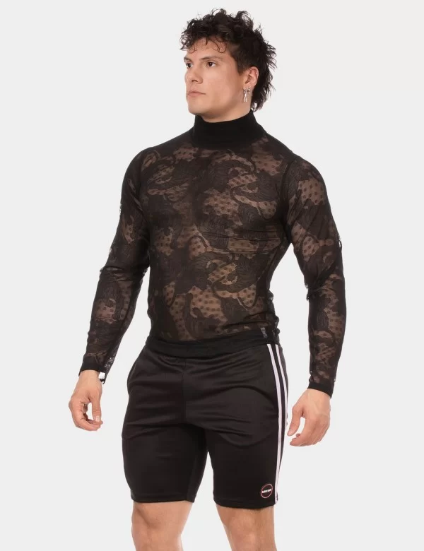 Turtle Neck Mete - Black