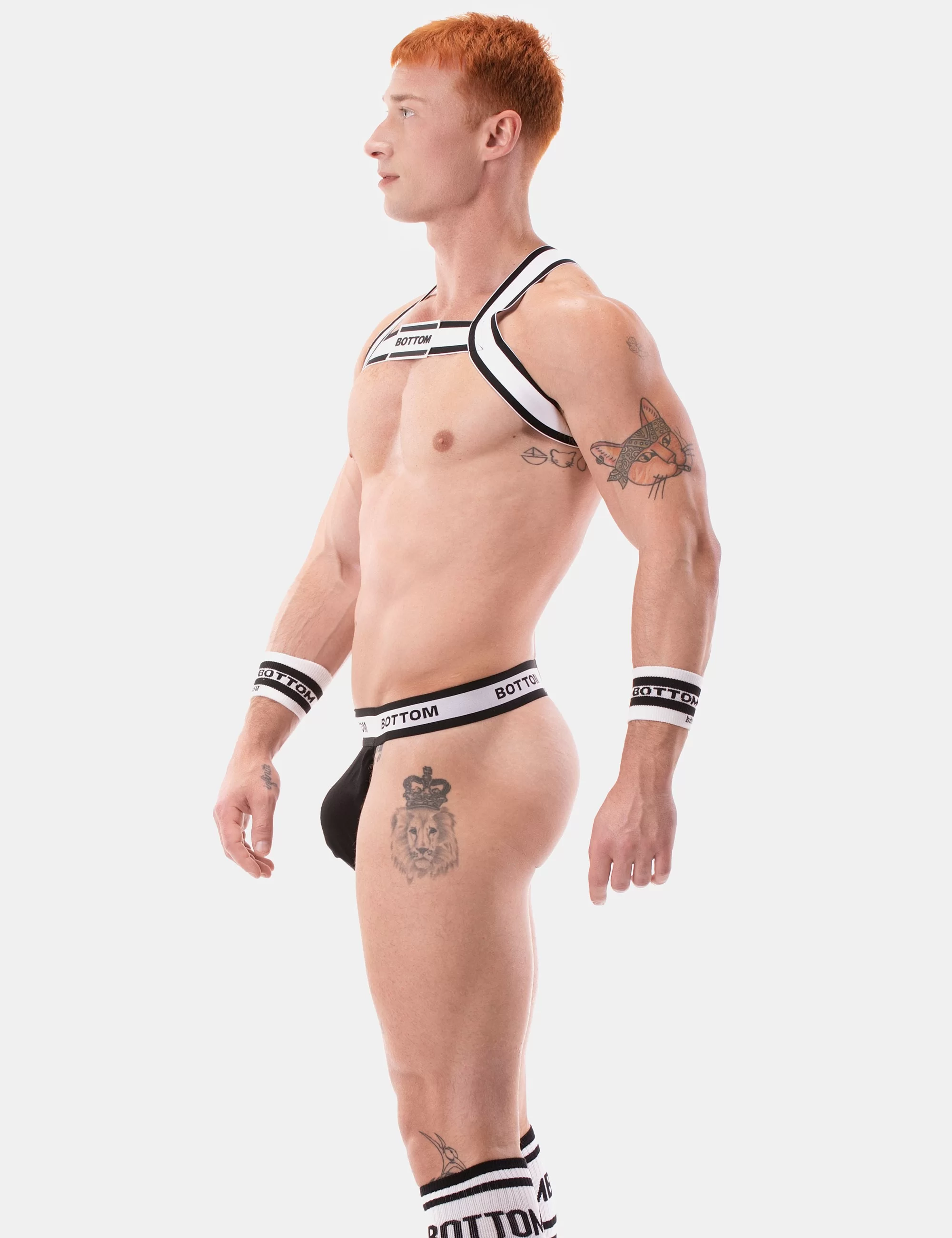 Suspender Bottom - Black-White