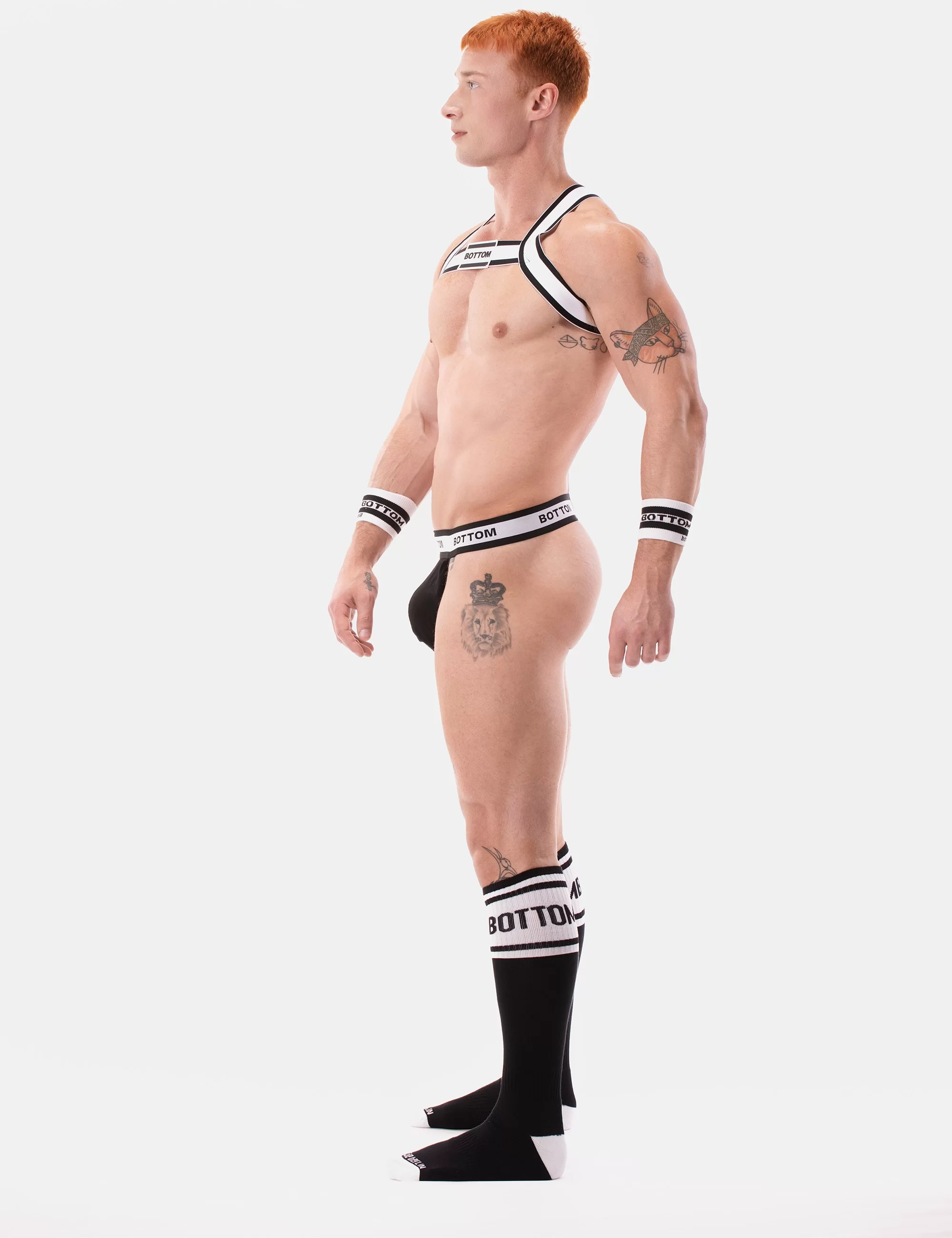 Suspender Bottom - Black-White