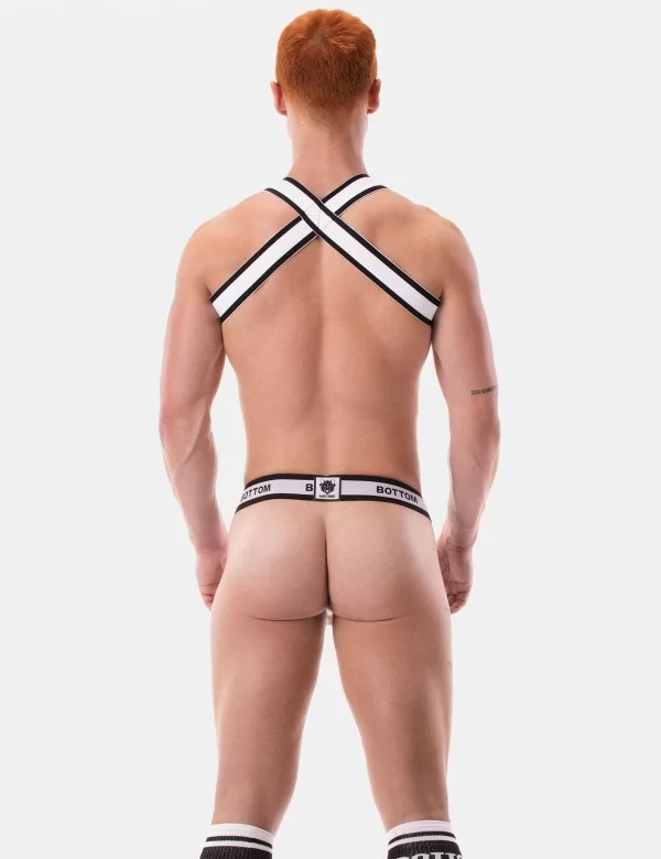 Suspender Bottom - White-Black