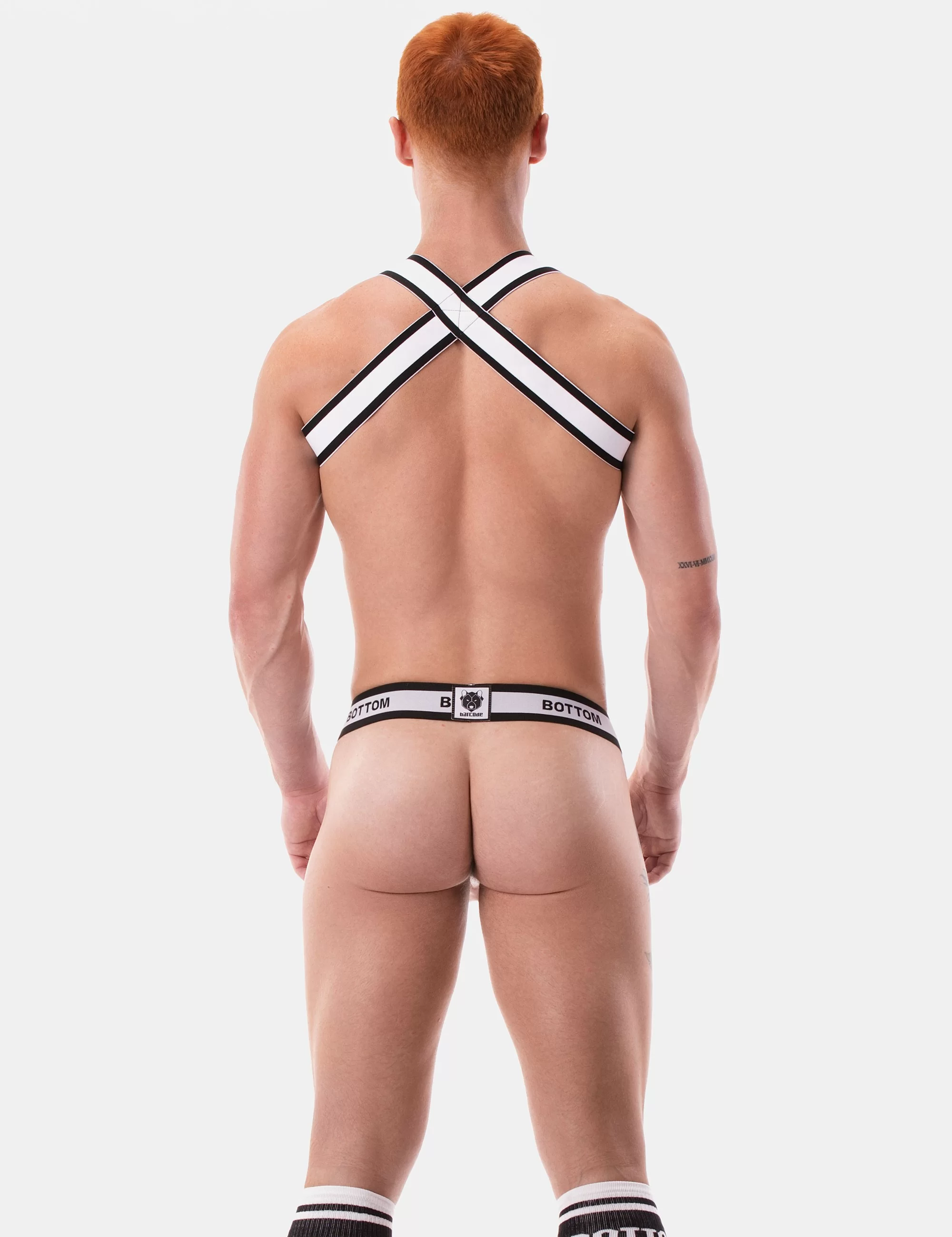 Suspender Bottom - White-Black