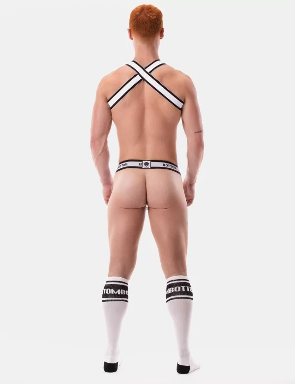 Suspender Bottom - White-Black