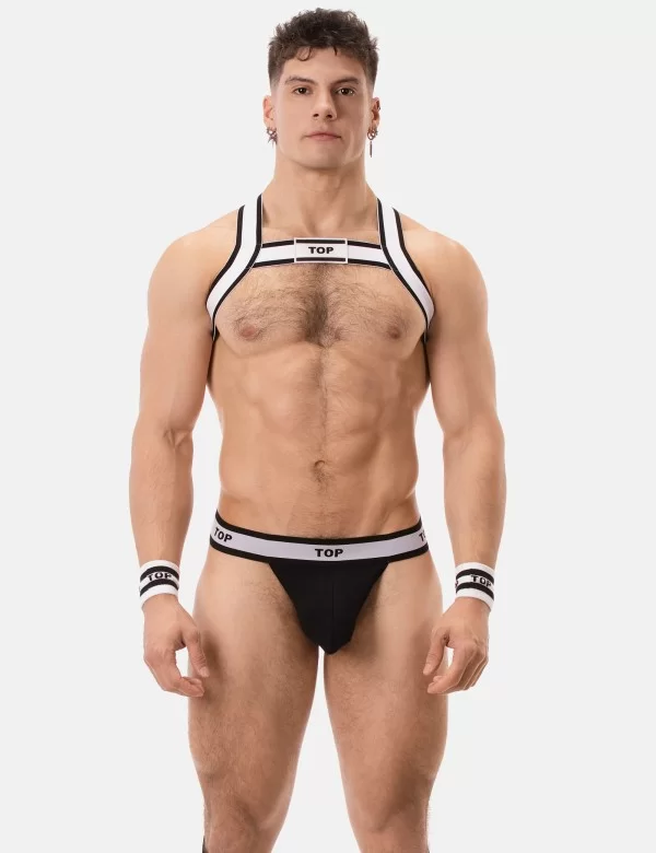 Suspender Top - Black-White