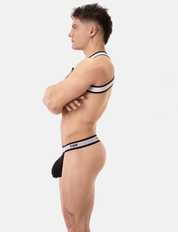 Suspender Top - Black-White
