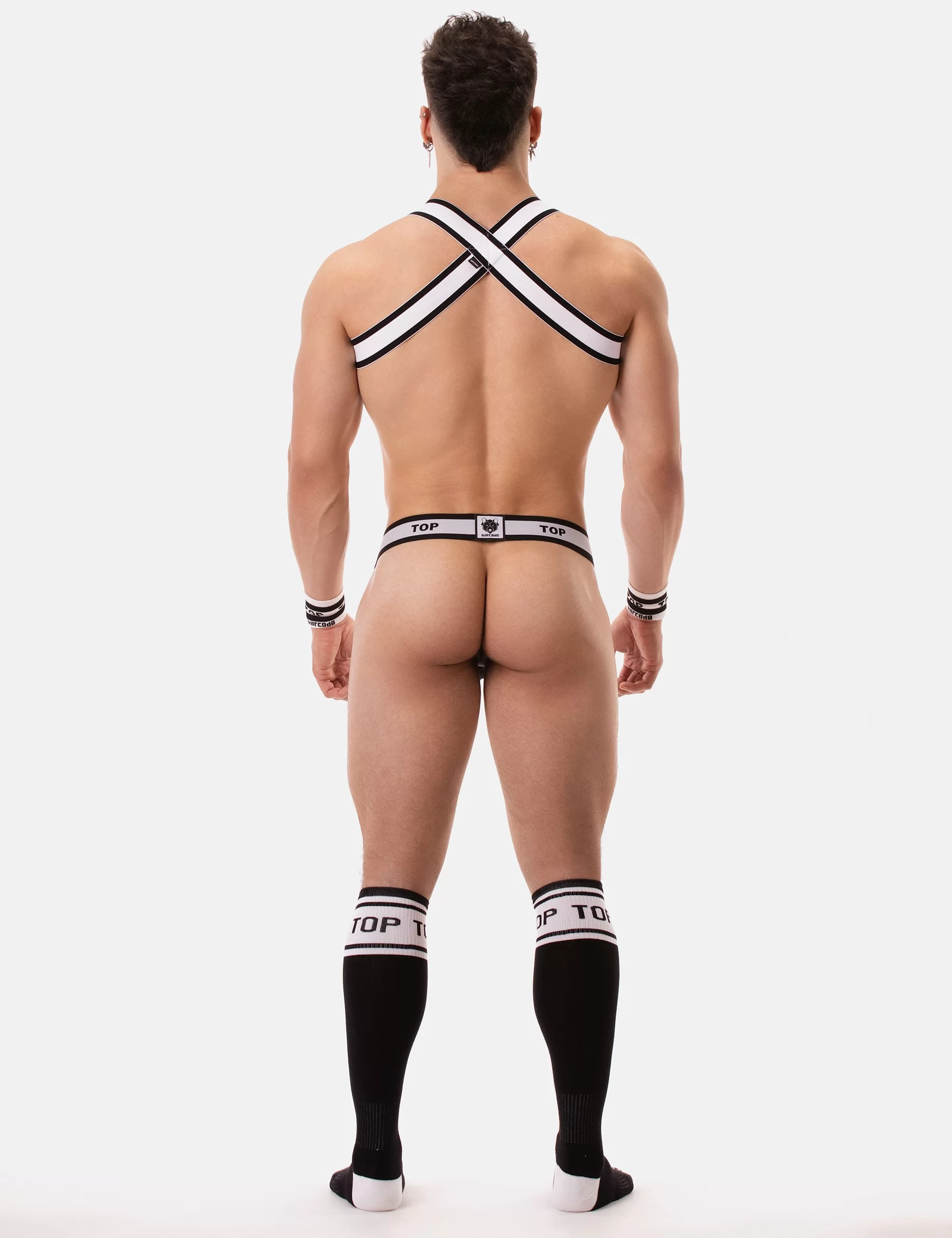 Suspender Top - Black-White