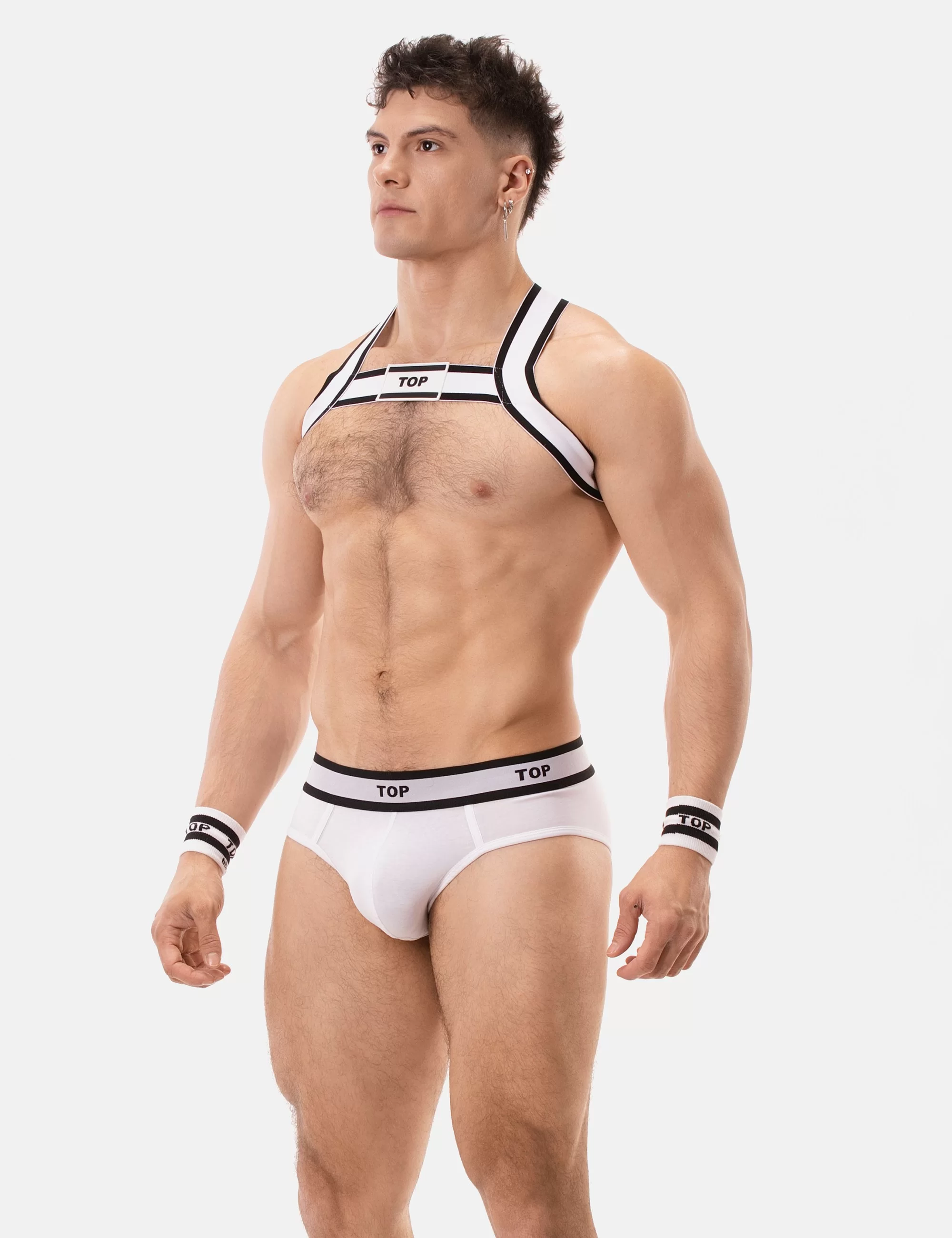 Brief Top - White-Black