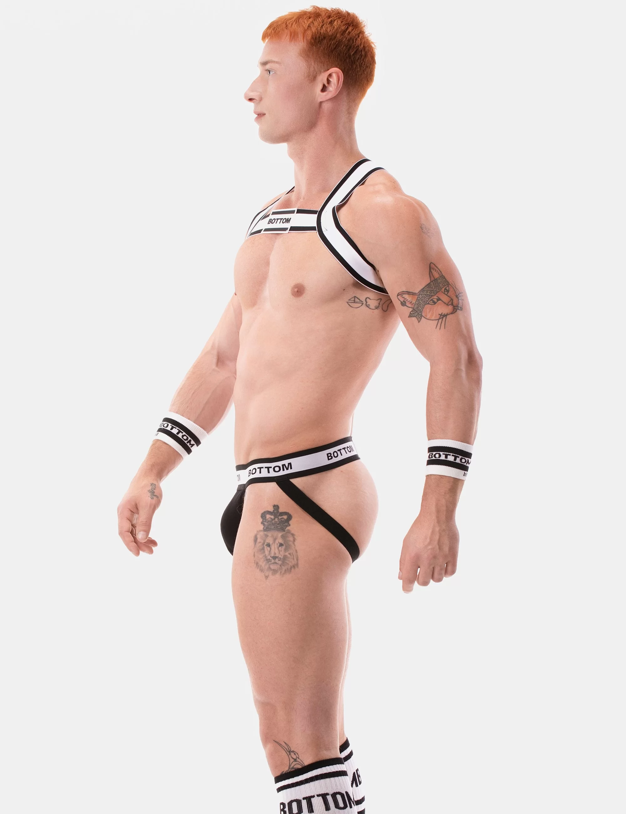 Jockstrap Bottom - Black-White