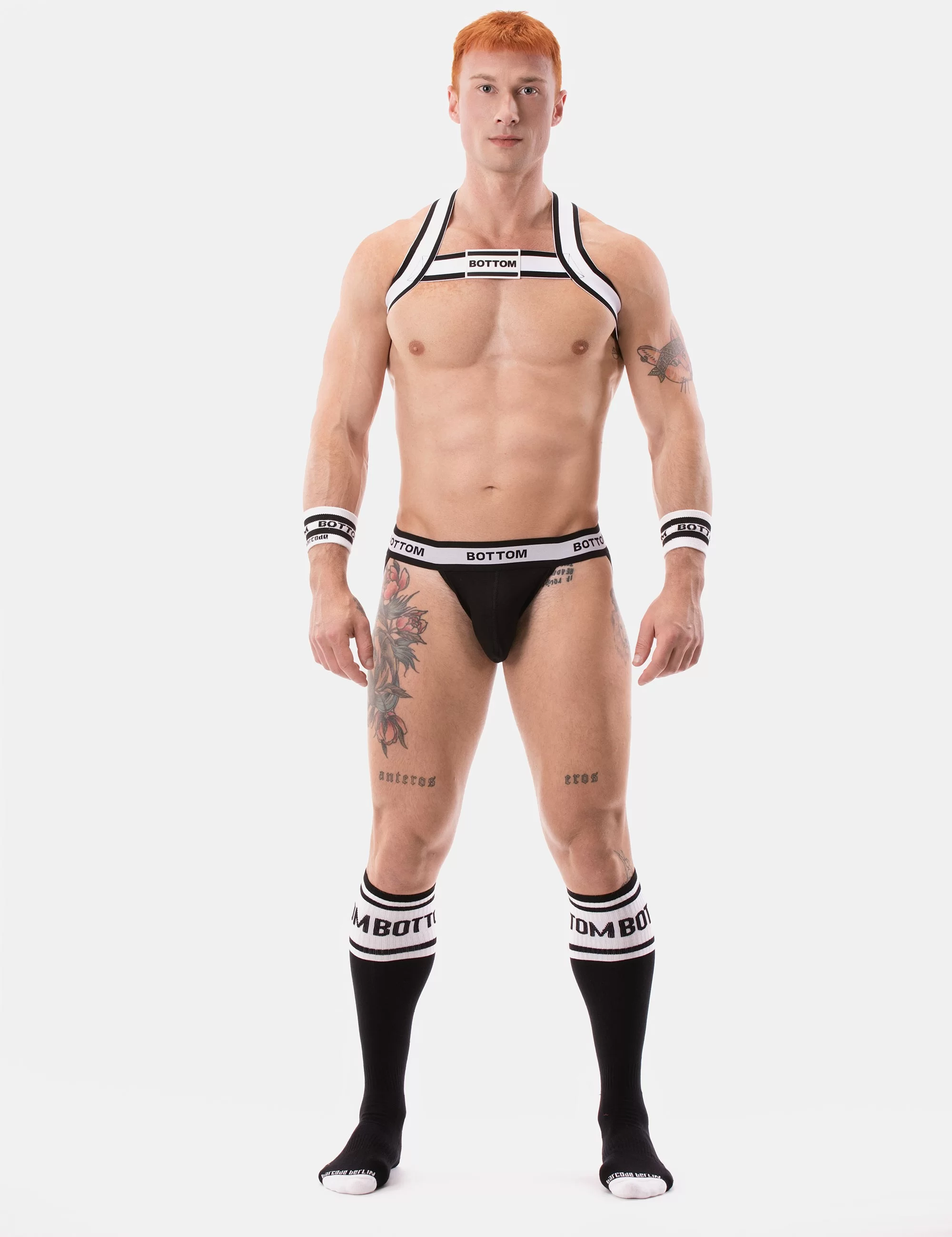 Jockstrap Bottom - Black-White