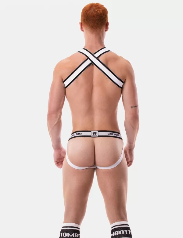Jockstrap Bottom - White-Black