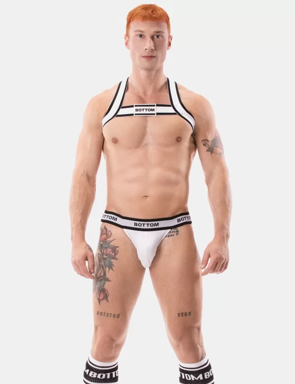 Jockstrap Bottom - White-Black