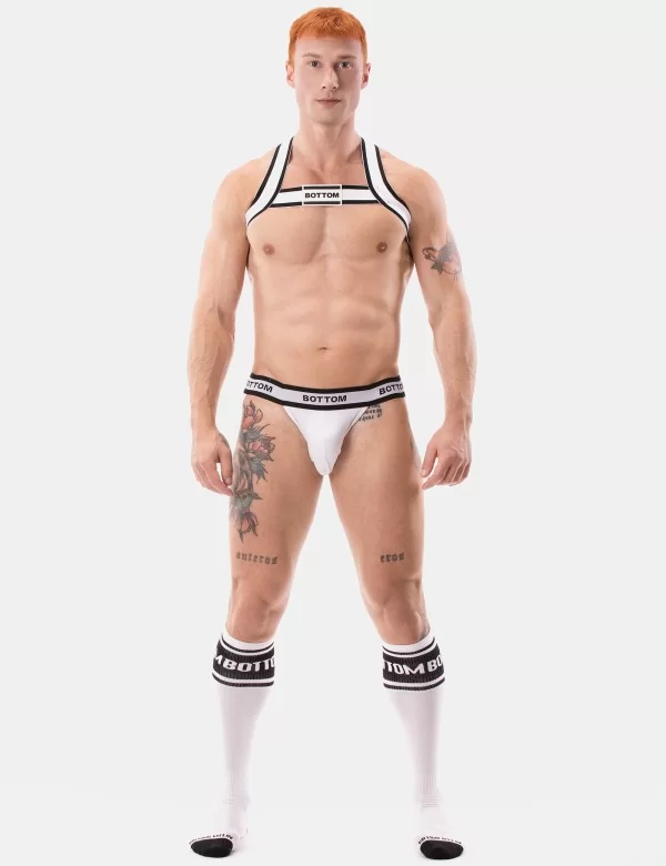 Jockstrap Bottom - White-Black