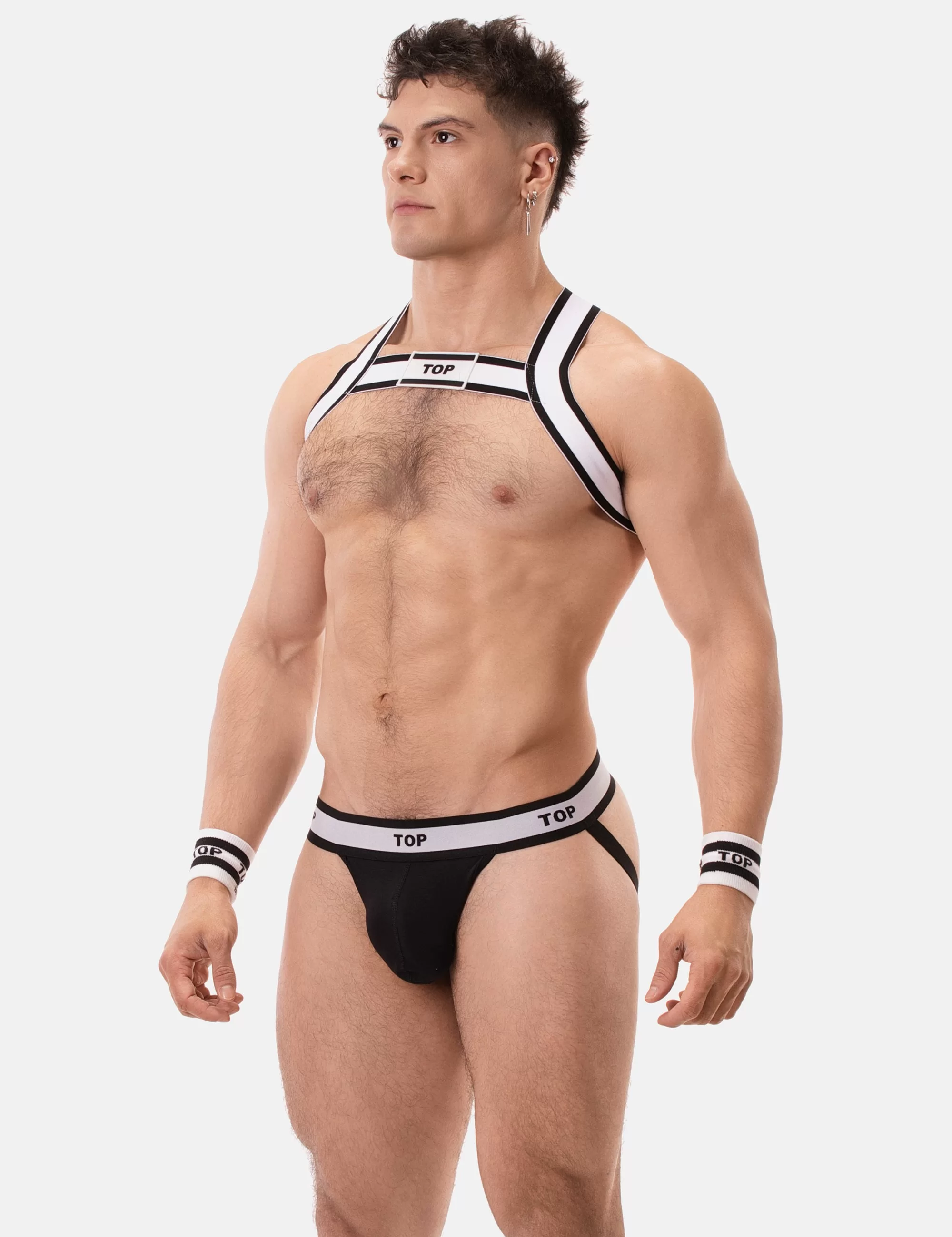 Jockstrap Top - Black-White