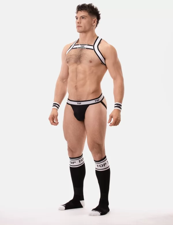 Jockstrap Top - Black-White